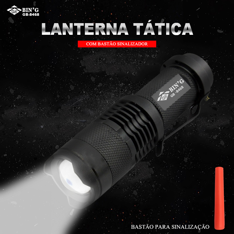 Lanterna Tática com Sinalizador  GB-8468