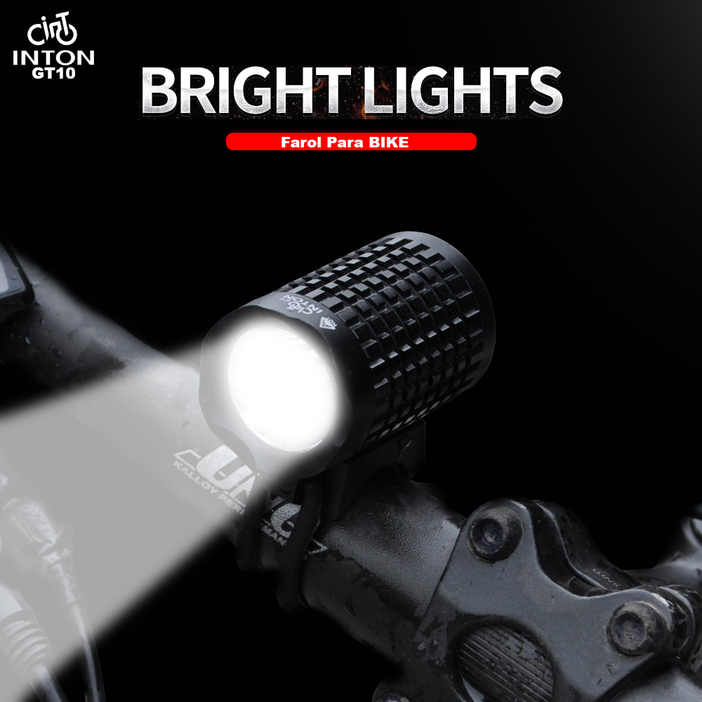 Farol Para Bicicleta Crre Led T6 8.4v GT10 Inton