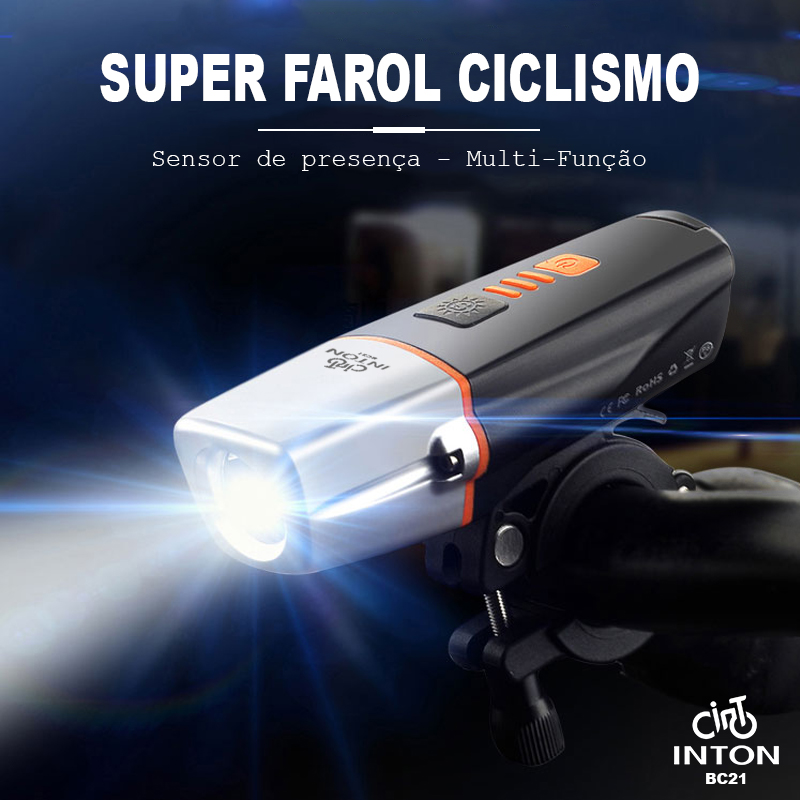 Lanterna Para Bicicleta - Sensor Luz