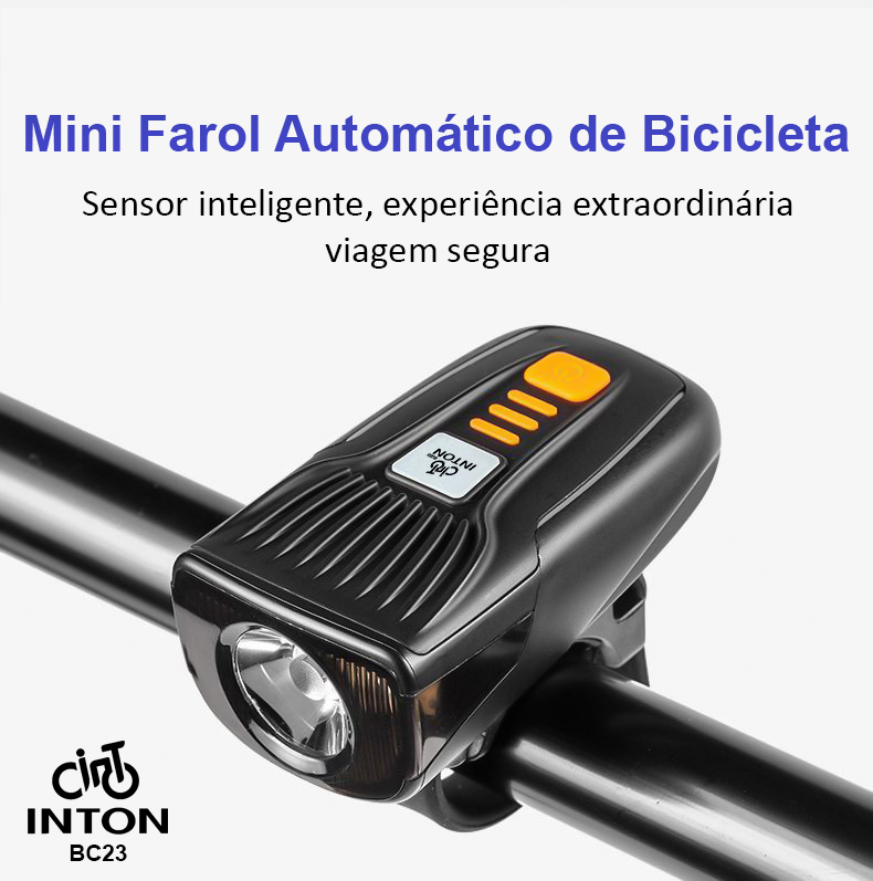 MINI FAROL AUTOMÁTICO DE BICICLETA BC23